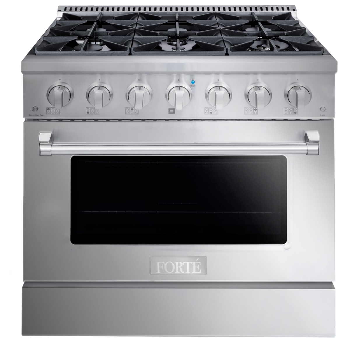 Picture of Forte FGR366BSS 36 Inch Natural Gas, All Gas Freestanding Range in Stainless Steel