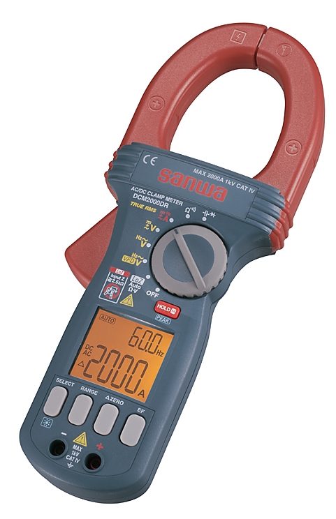 DCM2000DR  Clamp Meter AC/DC Max Current 2000A - CAT IV 1000V -  Sanwa