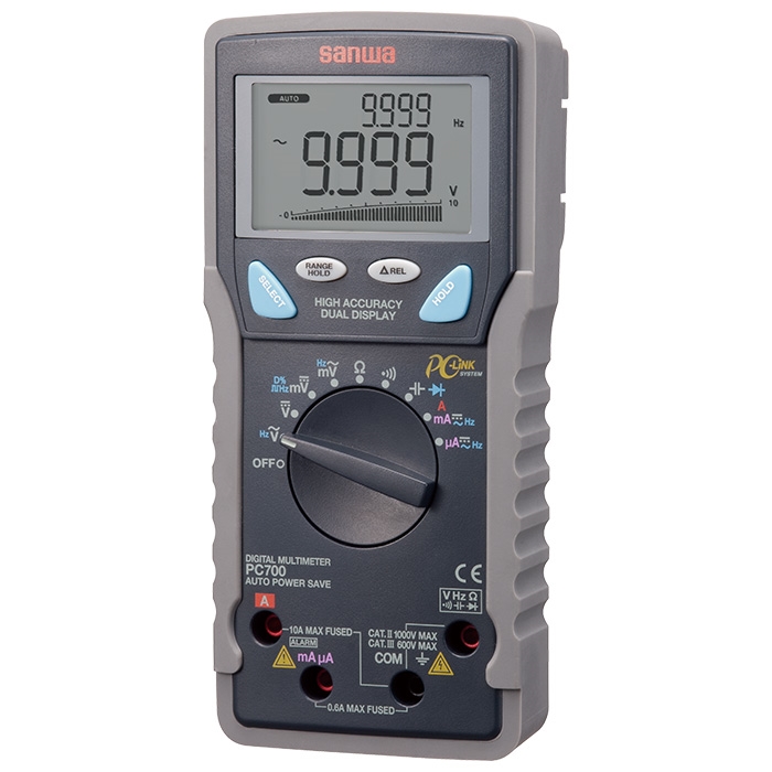 PC700  Digital Multimeter Dual Display with PC Link - 0.06% Accuracy