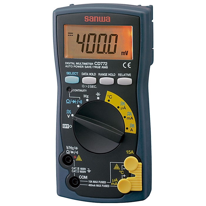 CD772  Digital Multimeter with Backlight & Temperature Measurement