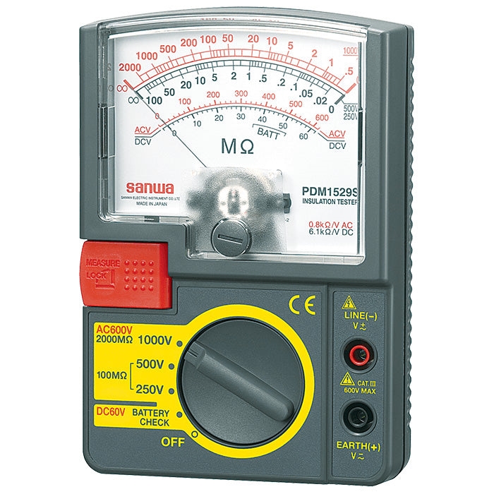 PDM1529S  1000V / 500V / 250V Analog Insulation Tester / Portable Insulation Resistance Meter