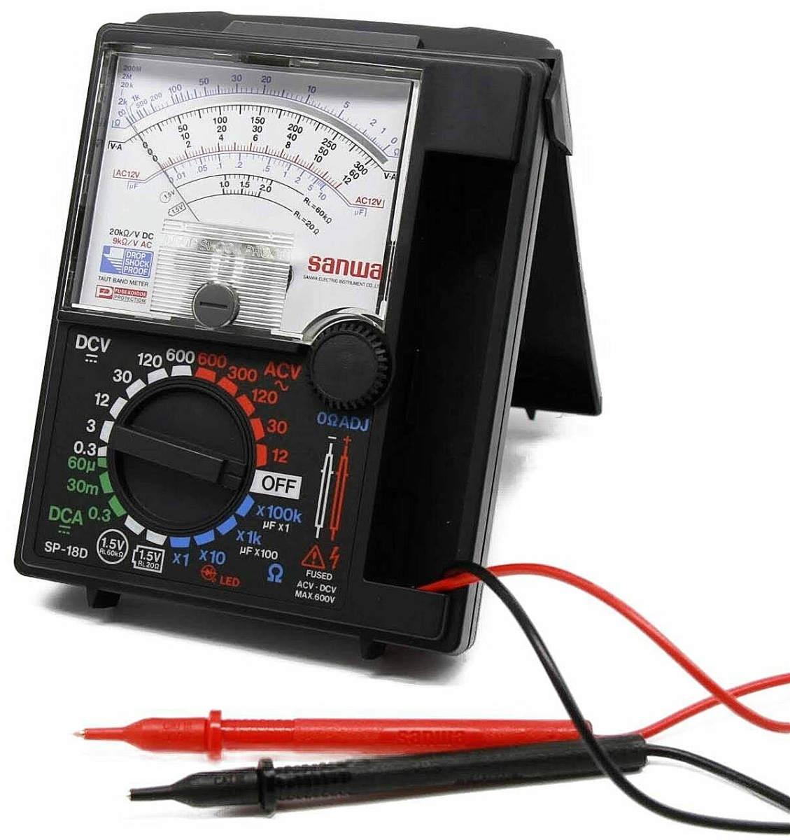 SP-18D  Analog Multimeter with Built-In Case
