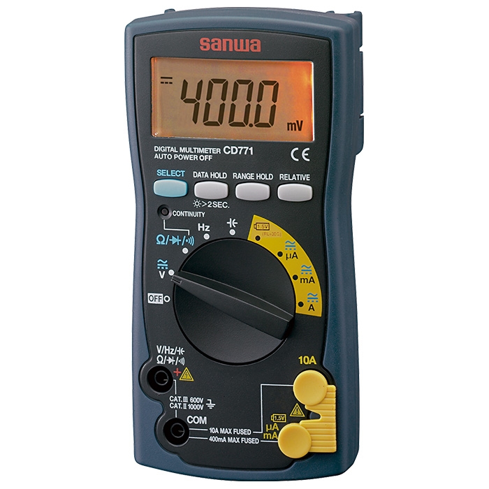 CD771  Digital Multimeter with Backlight & Continuity Buzzer with LED