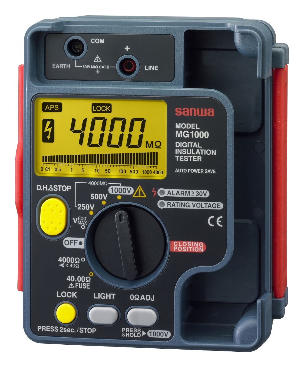 MG1000  Digital Insulation Tester Dustproof + Splashproof IP54 Design