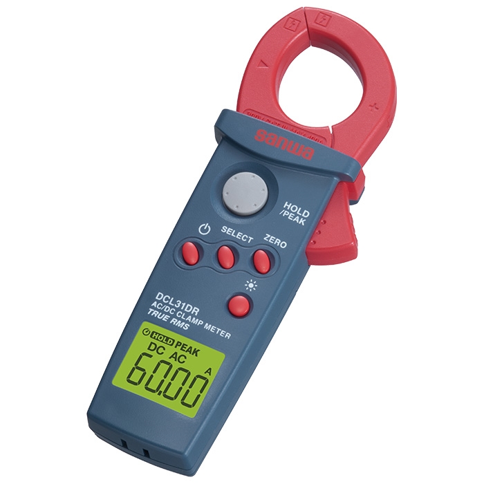 DCL31DR  Mini AC/DC Clamp Meter with True RMS and Peak Hold -  Sanwa
