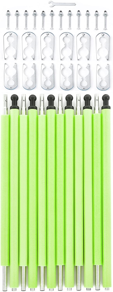 Picture of SkyBound ACC-ENCPOLE-001 Universal Replacement Enclosure Poles & Hardware with Complete Set of 6 Poles & without Net&#44; Green