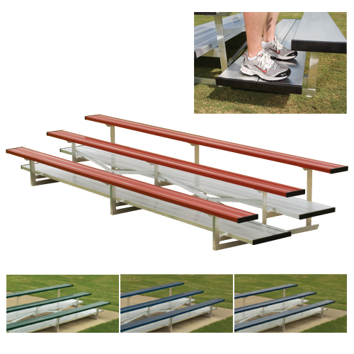 Picture of BSN Sports NB0515CGP 5 Row 15 ft. Powder Coated Preferred Bleachers, Green