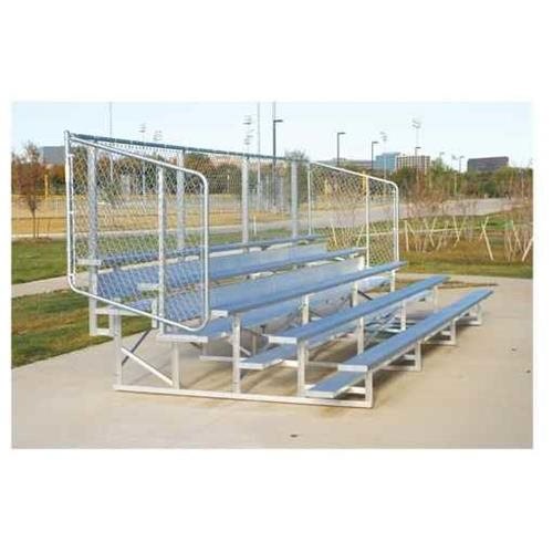 5 Row 21 ft. Powder Coated Bleachers - Green