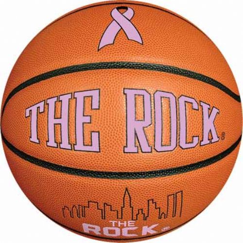 Picture of The Rock 1394971 Pink Ribbon Game Ball - 1.74 lbs