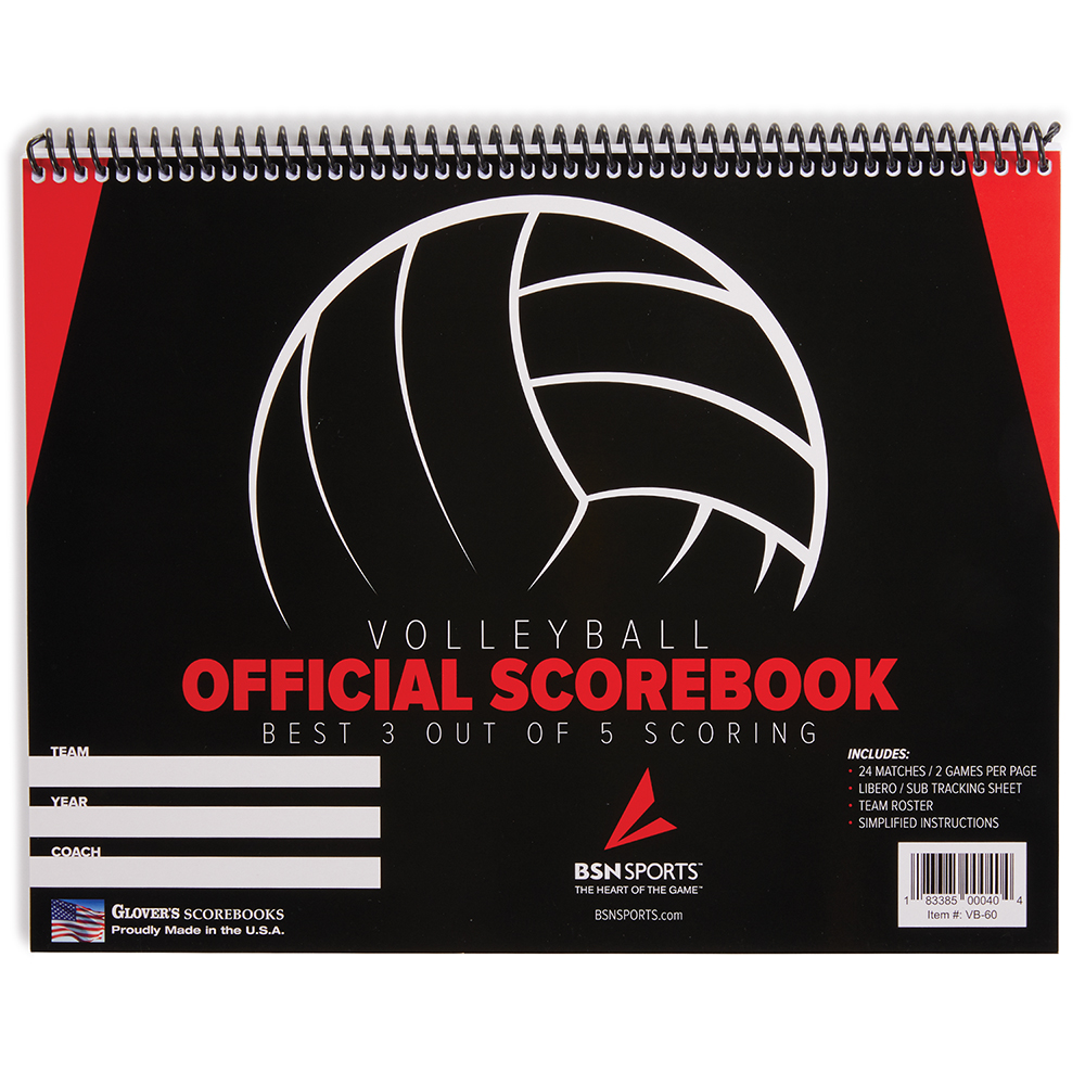 Picture of Score Right 1111XXXX Rally Scoring Volleyball Scorebook