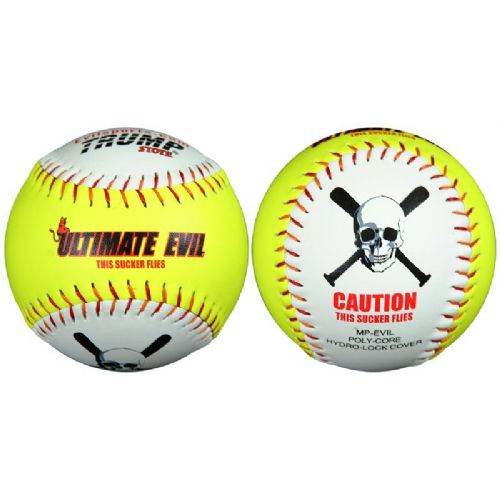 Trump MP-EVIL 12 in. 53-500 Plus Leather Cover Softball - Non-Sanctioned