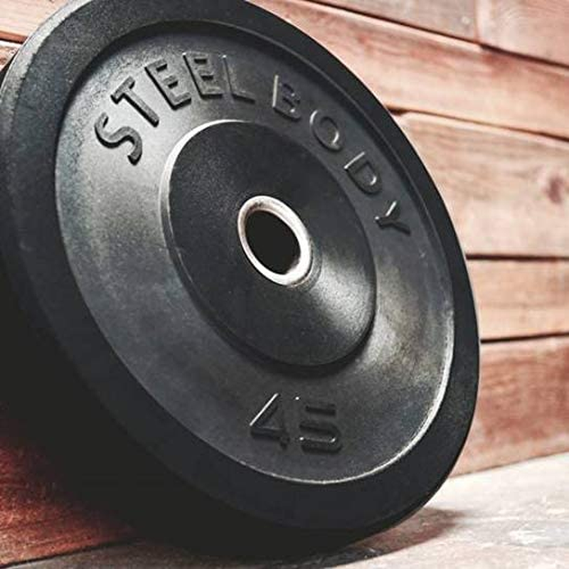 45 lbs Olympic Ure Olympic Bumper Plate, Black