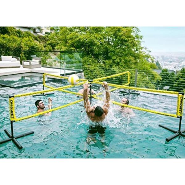 Picture of FloormarX 1461855 Four Way Volleyball Net Pool Game Pool Toy for Adults Kids & Families