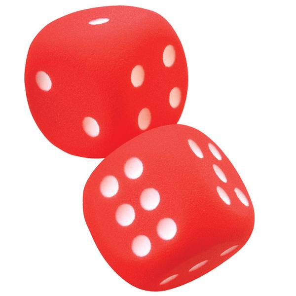 VTDICEXX Tuff Coated Foam Dice - Red