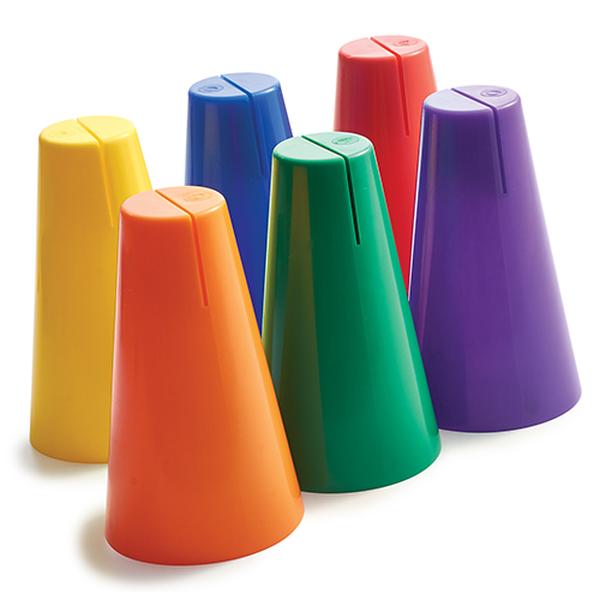 1392602 Color My Class Cone Sign Holder - Set of 6