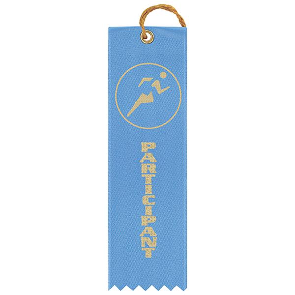 771865 Athletic Award Ribbon - Participant Light Blue - Pack of 50