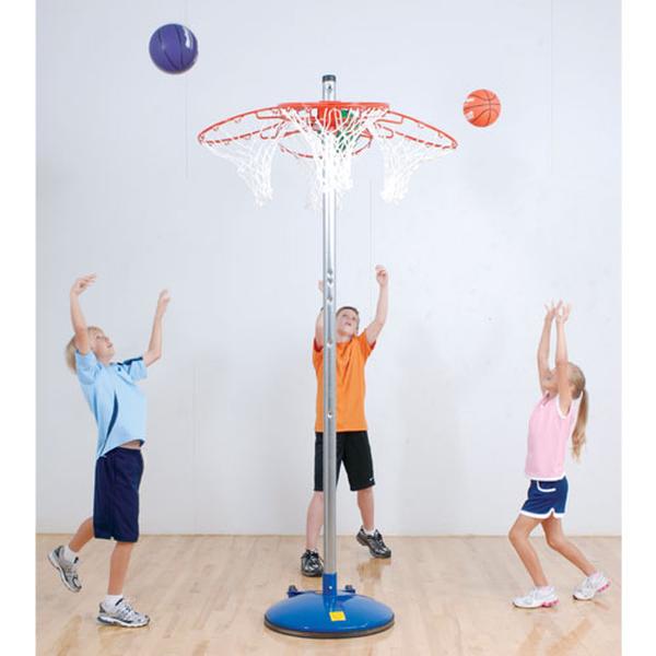 1272222 Quad Hoop Basketball Goal - 4 Goals with Nets & Mounting Bracket