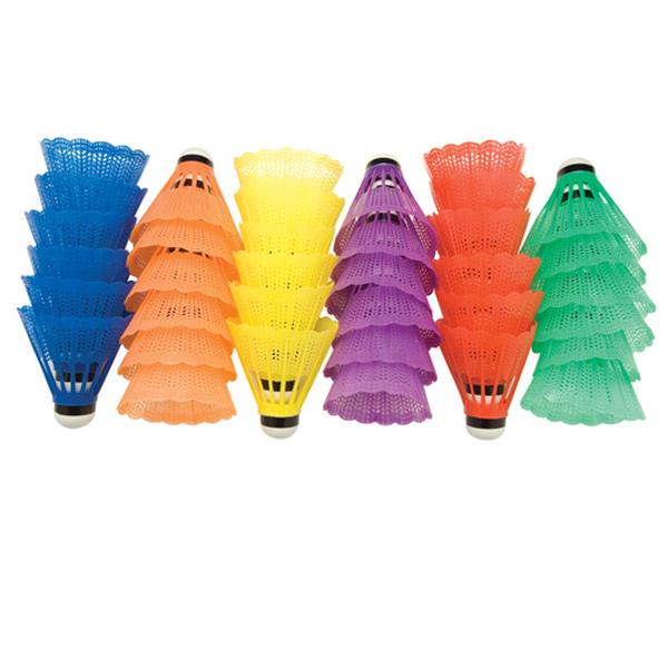 1297942 Multi Color Shuttlecocks - Pack of 36