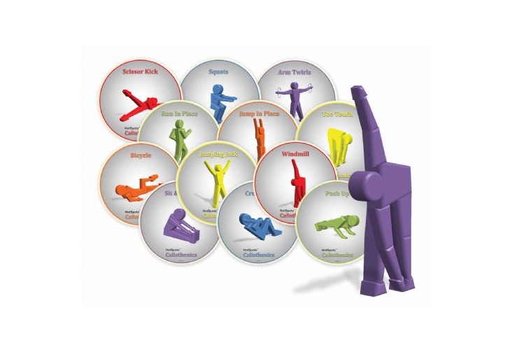 1250299 HotSpots Calisthenics Exercise Set