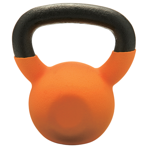 30 lbs Vinyl Coated Kettlebell, Orange