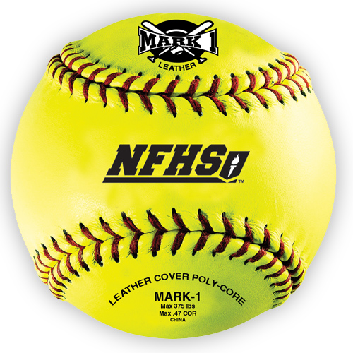 1236026 Mark 1 12 in. NFHS Softball, Pack of 12