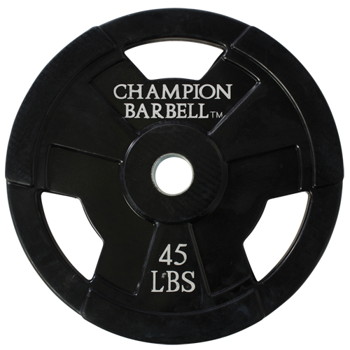 45 lbs Olympic Rubber Coated Grip Plate -  Champion Barbell, CH467336