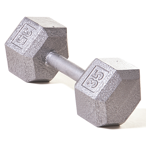 Picture of Champion Barbell 1152058 Hex Dumbbell with Straight Handle, 35 lbs