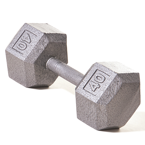 Picture of Champion Barbell 1152059 Hex Dumbbell with Straight Handle&#44; 40 lbs