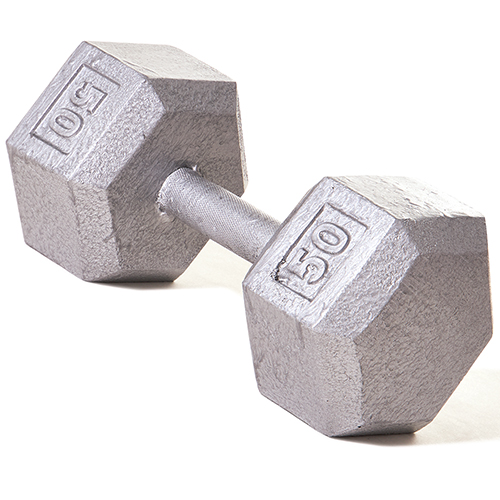 Picture of Champion Barbell 1152061 Hex Dumbbell with Straight Handle&#44; 50 lbs