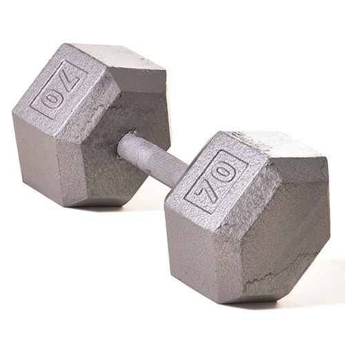 Picture of Champion Barbell 1152065 Hex Dumbbell with Straight Handle, 70 lbs