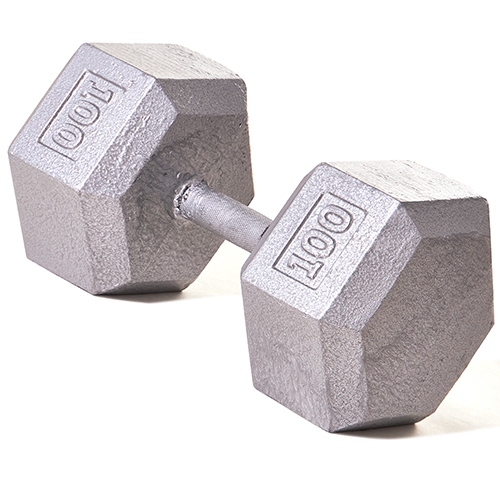 Picture of Champion Barbell 1152071 Hex Dumbbell with Straight Handle, 100 lbs