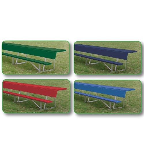 Picture of SSN BEPS08CG 7.5 ft. Players Bench with Shelf&#44; Green
