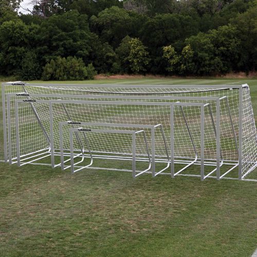 Picture of Alumagoal SGA320 Alumagoal&#44; Natural Aluminum Club Soccer Goals&#44; Pack of 2
