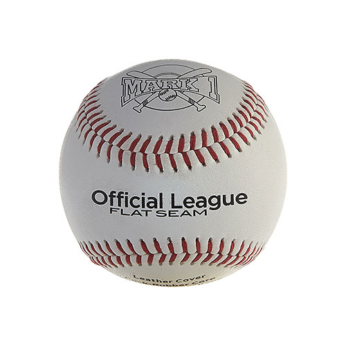 Mark 1 Official League Flat-Seam Baseballs, Pack of 12