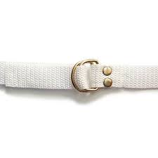 Picture of Adams FBBLT1WH 1 in. Pro Down Football Belts, White