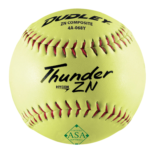 Picture of Dudley 1375626 Thunder Hycon Zn 12 in. Asa Slow-Pitch Softball&#44; Pack of 12