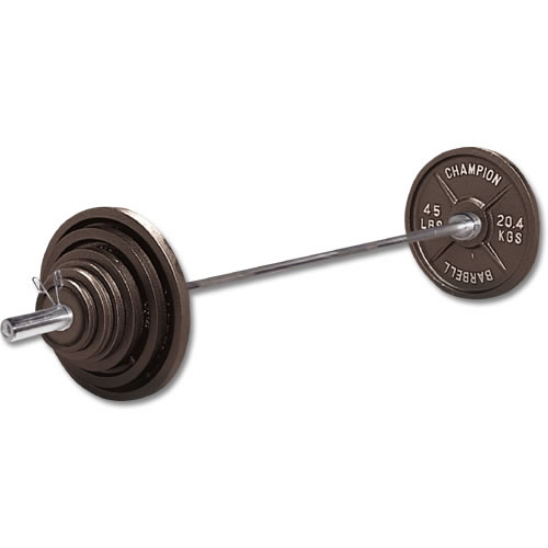 Picture of Champion Barbell 1035636 Economy 300 lbs Weight Set