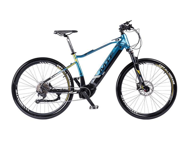 Hill 7.3 20 20 in. MTB Folding Electric Vianelli E-Bike, Blue