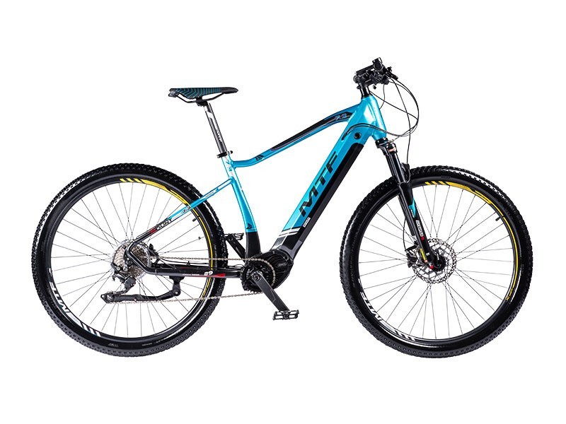 Mount 7.3 M 19 19 in. Men MTB Mountain E-Bike, Sky Blue