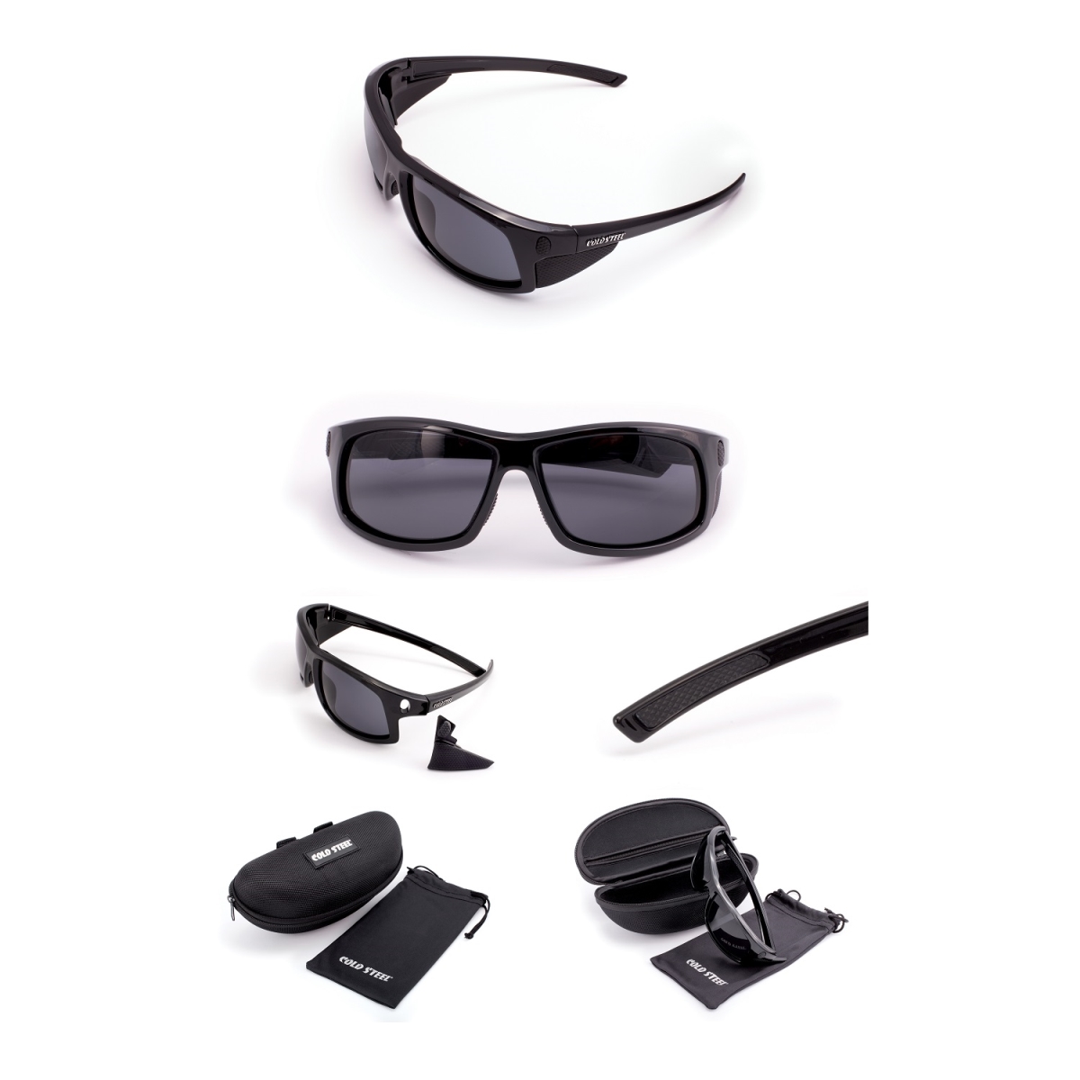 Picture of Cold Steel 4004587 Battle Shades Mark I Sunglasses - Gloss Black