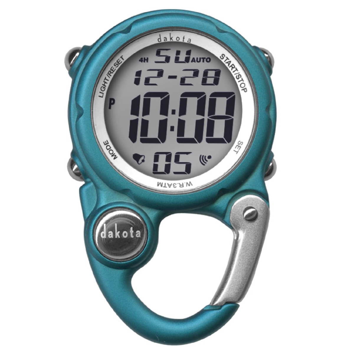 Picture of Dakota 4014378 Digital Clip Mini Water Resistant Watch&#44; Aqua