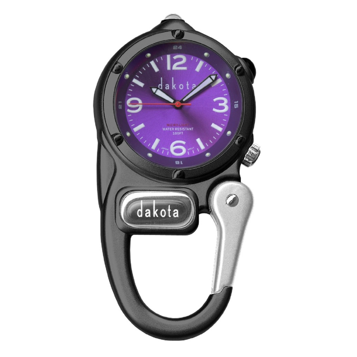 Picture of Dakota 4010609 Mini Clip with Microlight&#44; Black & Purple Dial