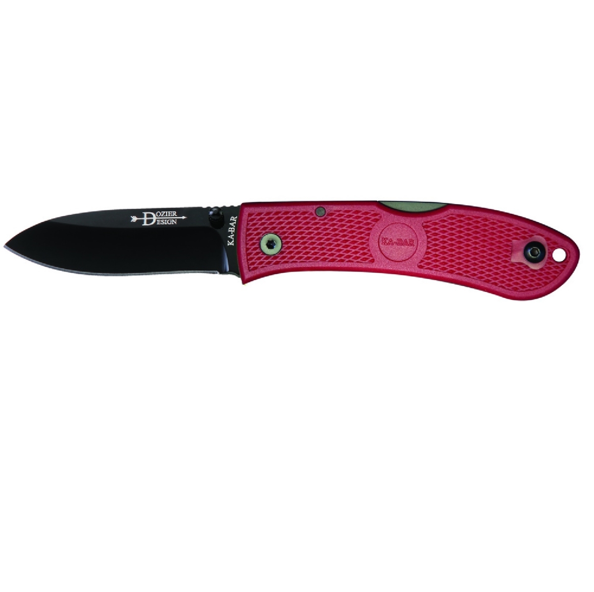 Picture of Ka-Bar 4062RD 3 in. Dozier Hunter Folder Blade with Red G-10 Handle