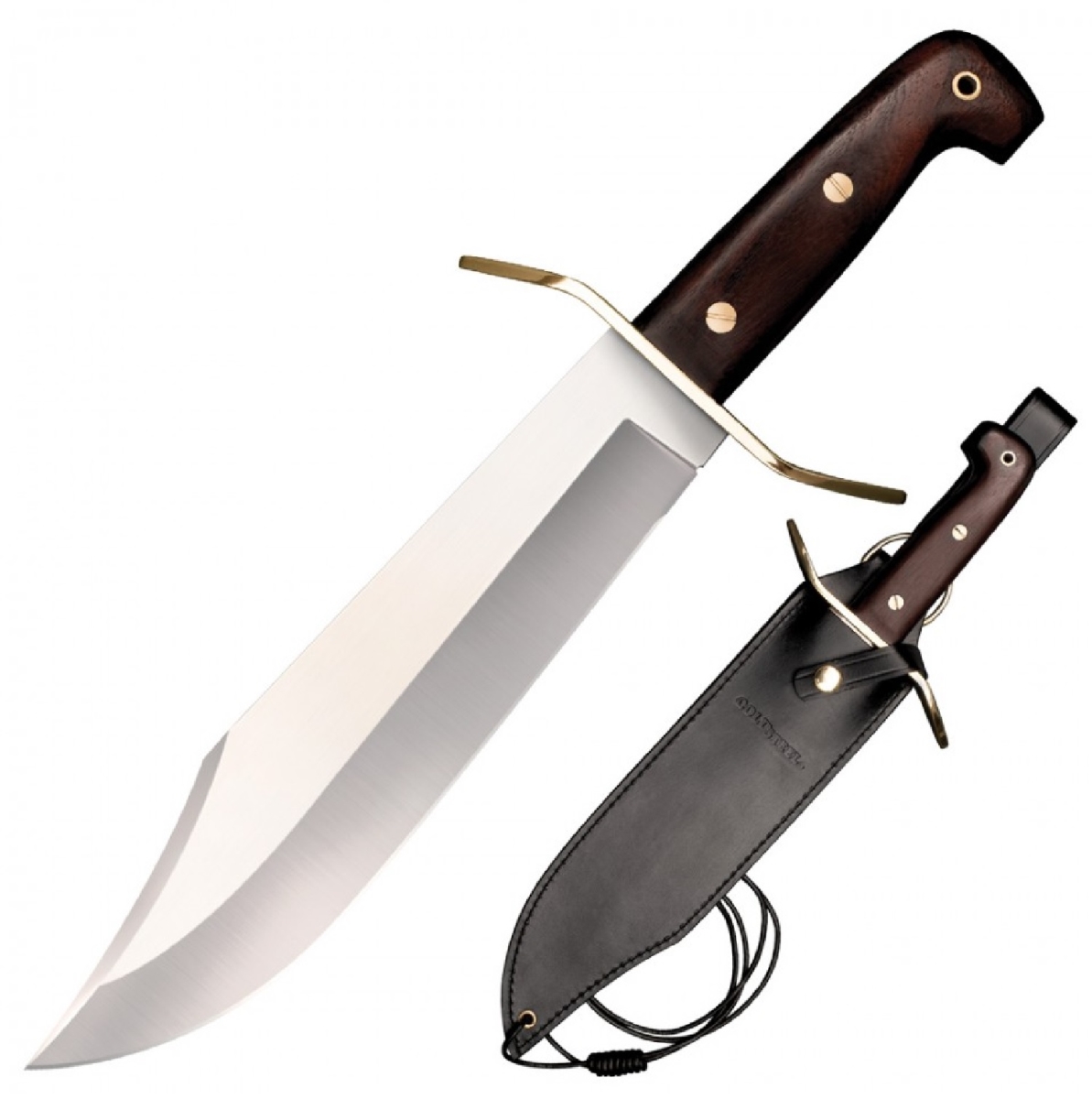 81B 10.75 in. Wild West Bowie Fixed Blade with Wood Handle