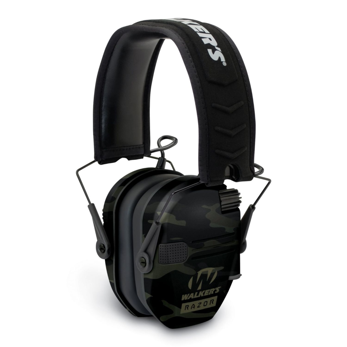Walkers 1115739 Razor Slim Electronic Muff, Multicam Camo & Grey