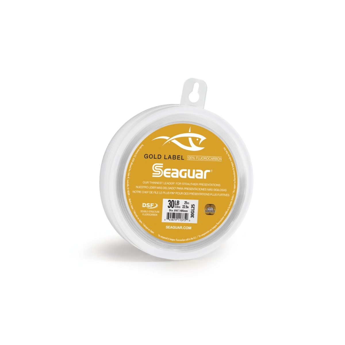5017560 40GL25 Label 25 Yards Fluorocarbon Leader, Gold - 40 lbs