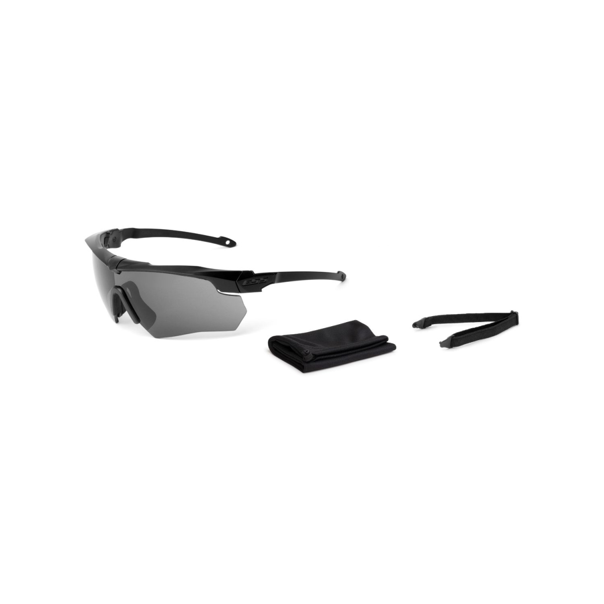 Suppressor, Safety Glasses, Anti-Fog & Anti-Scratch, Gray Lens, Black Frame, Half-Frame