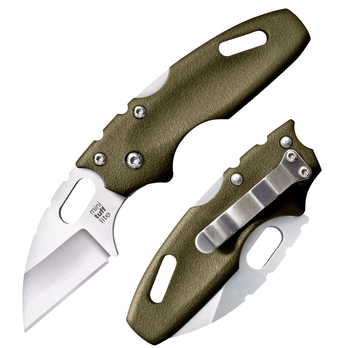 4019614 2 in. Mini Tuff Lite Folder Blade with Olive Drab Green Grivory-Ex Handle