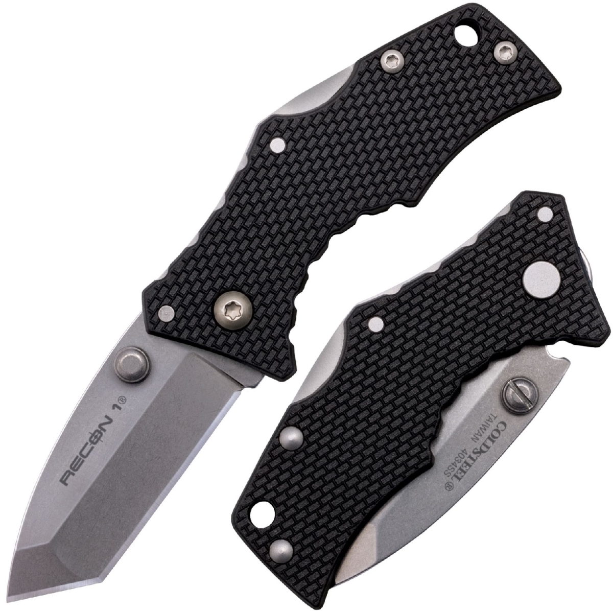 4019625 2 in. Micro Recon 1 Tanto Point Folder Blade with G10 Handle