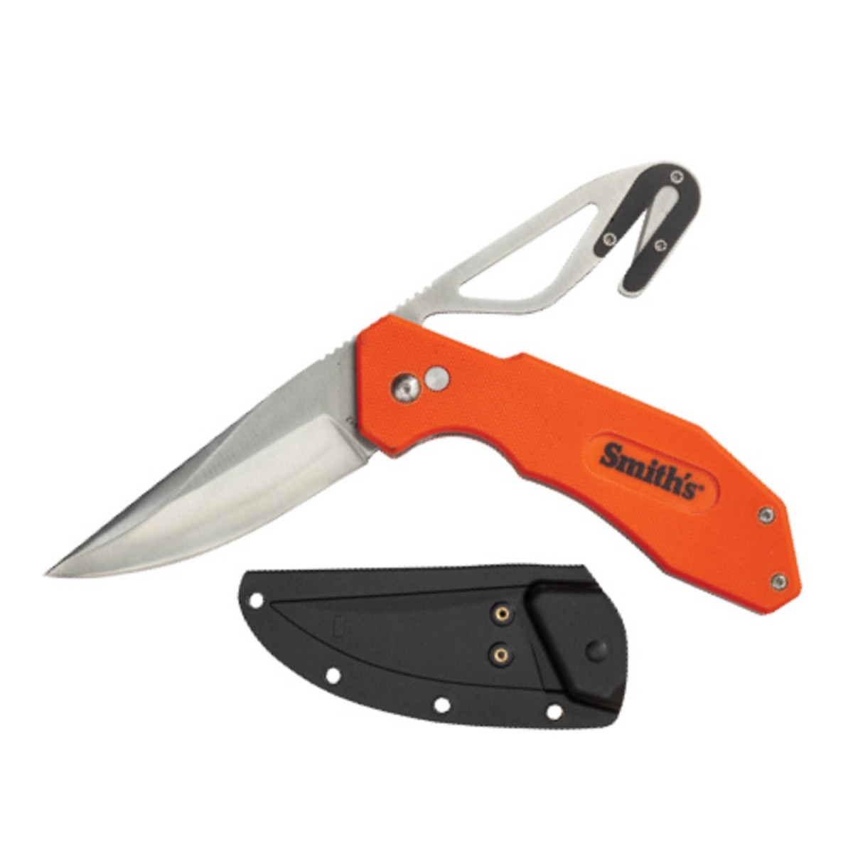 4019944 3 in. Folding Knife & Gut Hook Blade Orange G10 Handle